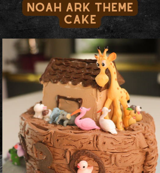 Noah’s ark theme cake