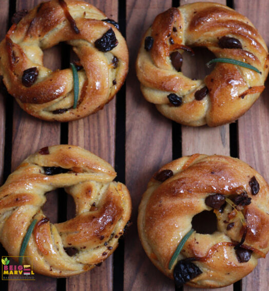 Braided Orange Wreath