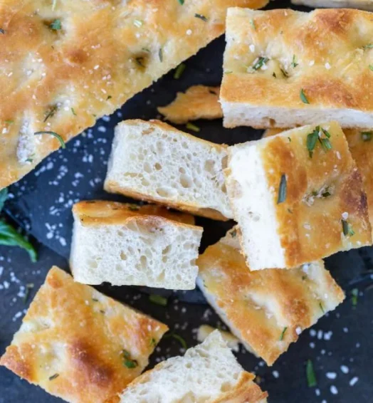 Sourdough Foccacia squares