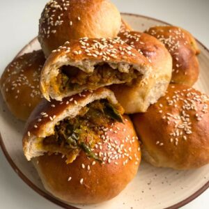 Veg Masala Stuffed buns